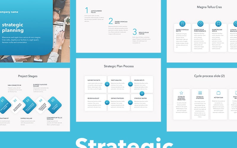 Modelo de PowerPoint de planejamento estratégico