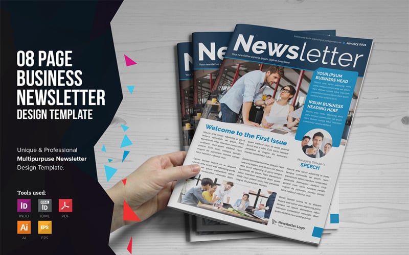 Newsletter Design V1 Corporate Identity Template