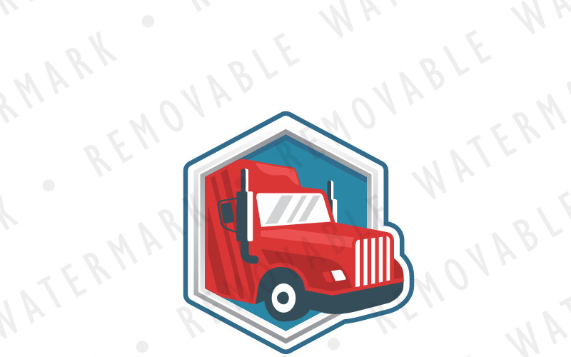 Download Шаблон логотипа "Shipping Truck Logo Template" / Shipping Truck Logo Template - Шаблон логотипа на тему графика transport,truck,car,cargo,freight,illustration,retro,shipping,emblem,moving,logo,design,template,vehicle,delivery,auto,road,driver,tire,carriage