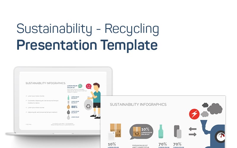 Sustainability - Recycling PowerPoint template