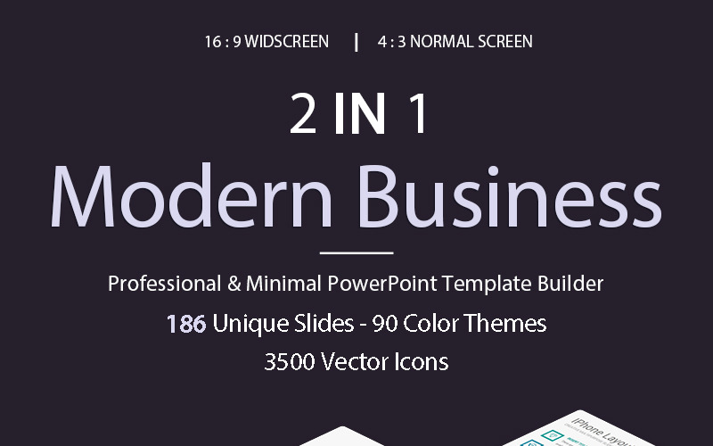 Szablon PowerPoint Modern Business 2 w 1