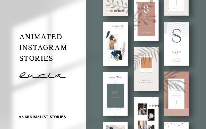 ANIMOVANÉ instagramové příběhy - šablona sociálních médií Lucia