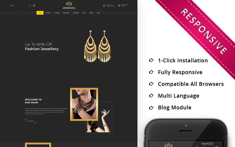 Jewelza - The Jewelry Store OpenCart Template
