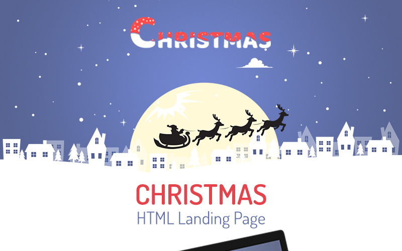 Kristmas - Modèle de page de destination de Noël