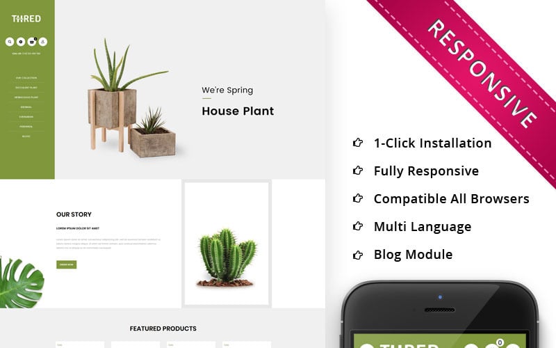Thred Plant - Responsive OpenCart Template