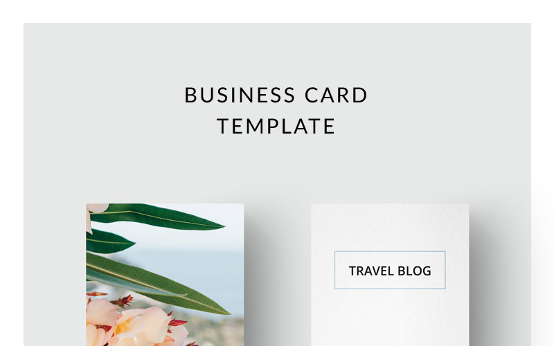 Traveling business card Corporate Identity Template