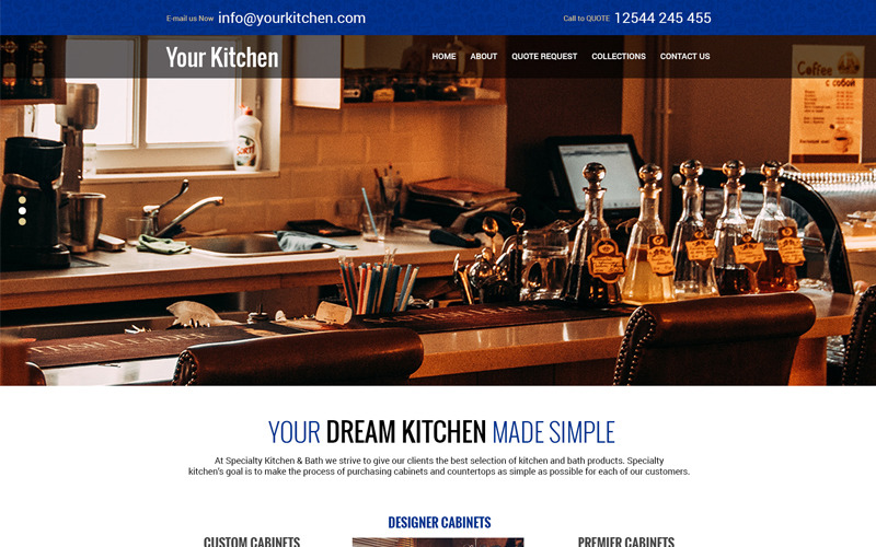 YourKitchen - багатоцільовий шаблон для кухні PSD