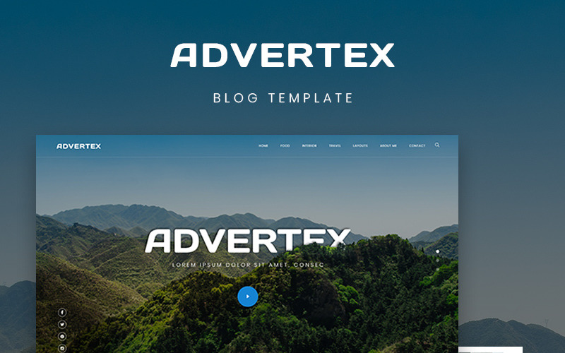 Advertex - Seyahat Kişisel Blogu WordPress Teması