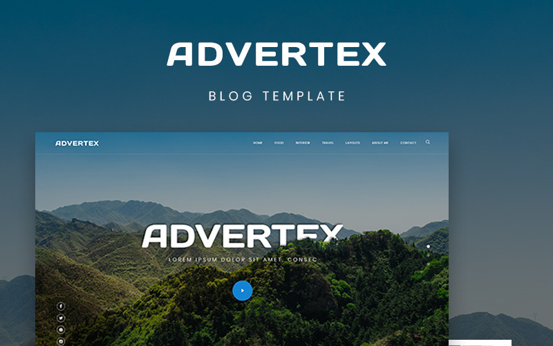 Advertex - Travel Personal Blog WordPress Theme