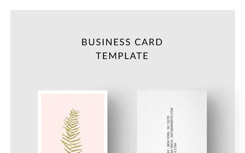 Download Фирменный стиль "Business Card Golden Leaf - Corporate Identity Template" / Business Card Golden Leaf - Corporate Identity Template - Фирменный стиль на тему графика business card template name personal minimalist minimalism clean simple modern corporate design print calling visiting beauty leaf leaves gold glitter
