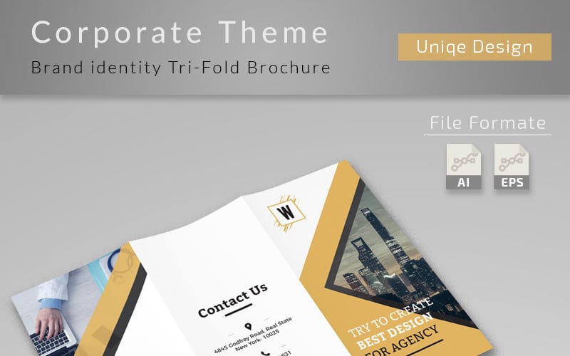 Clean-Tri-fold-Brochure - Corporate Identity Template