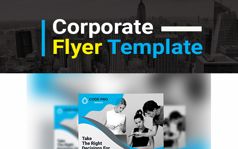 Download Фирменный стиль "Code Pro - Flyer PSD - Corporate Identity Template" / Code Pro - Flyer PSD - Corporate Identity Template - Фирменный стиль на тему графика ad agency builder bundle business clean coaching company concept consulting corporate creative design digital flyer flyers marketing modern multipurpose office