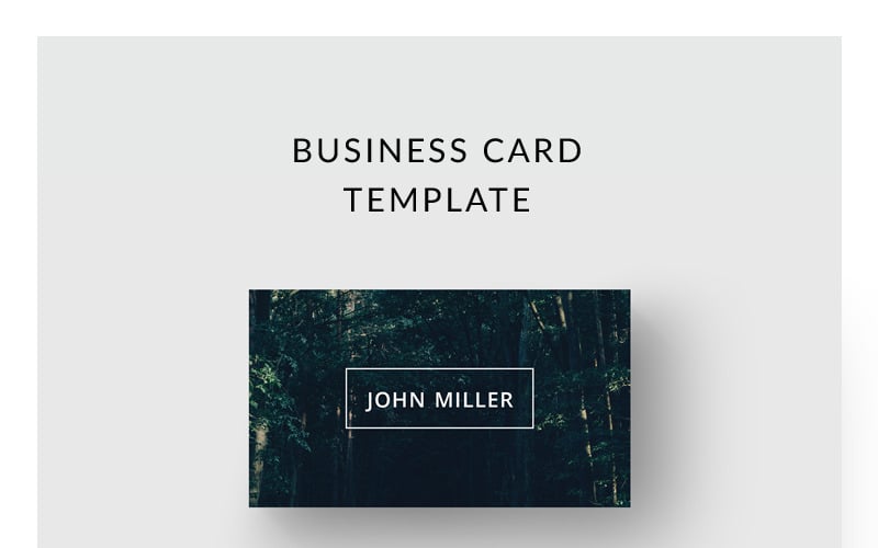 Download Фирменный стиль "Forest Business Card - Corporate Identity Template" / Forest Business Card - Corporate Identity Template - Фирменный стиль на тему графика business card template name personal minimalist minimalism clean simple modern female feminine corporate design print calling visiting forest dark floral