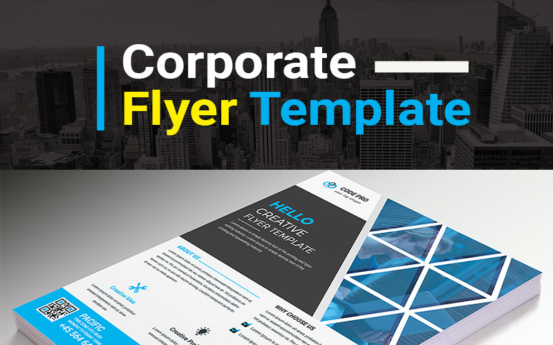 Hello Corporate Flyer Design - Plantilla de identidad corporativa