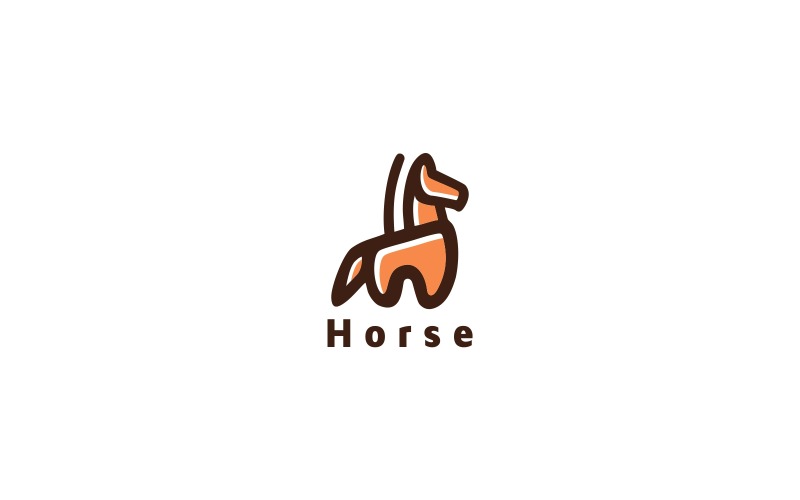 Modello di logo del cavallo