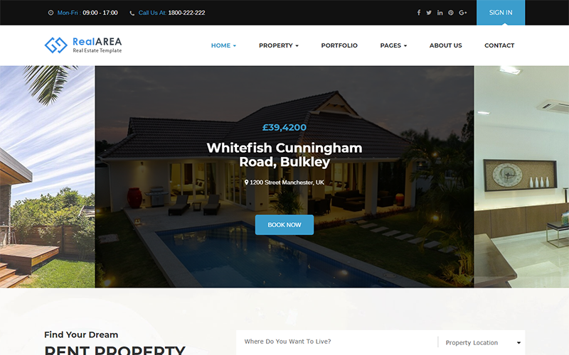 realestate wordpress тема