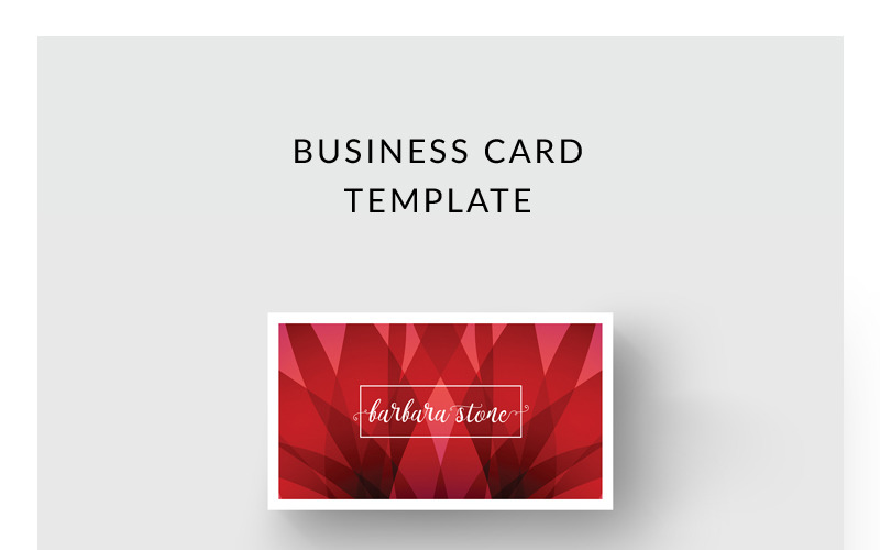 Download Фирменный стиль "Red Business Card - Corporate Identity Template" / Red Business Card - Corporate Identity Template - Фирменный стиль на тему графика business card template name personal minimalist minimalism clean simple modern corporate design print calling visiting abstract red creative geometric geometrical
