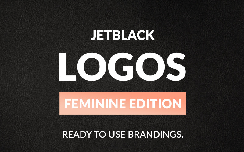 30 готовых логотипов - шаблон логотипа Feminine Edition