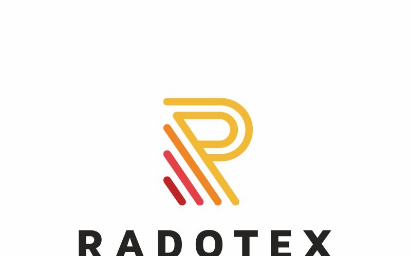 Radotex R Harfi Logo Şablonu
