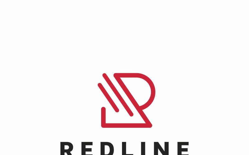 Download Шаблон логотипа "Red Line R Letter Logo Template" / Red Line R Letter Logo Template - Шаблон логотипа на тему графика alphabet brand branding business clean company duo tone elegant grey initial letter line modern multiple multipurpose professional r red ribbon