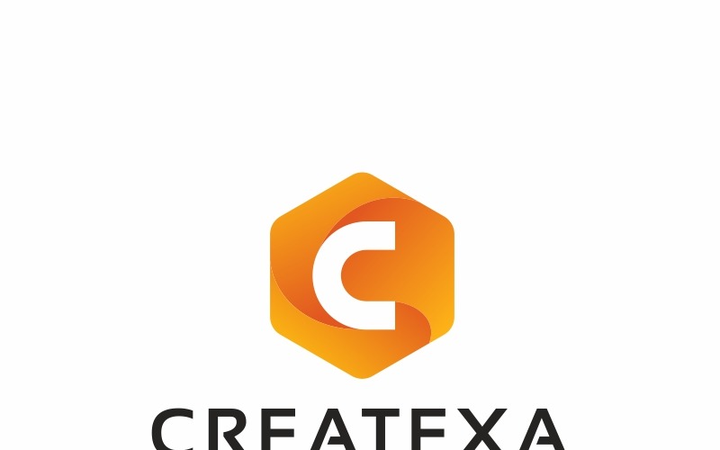 Шаблон логотипа Createxa C Letter