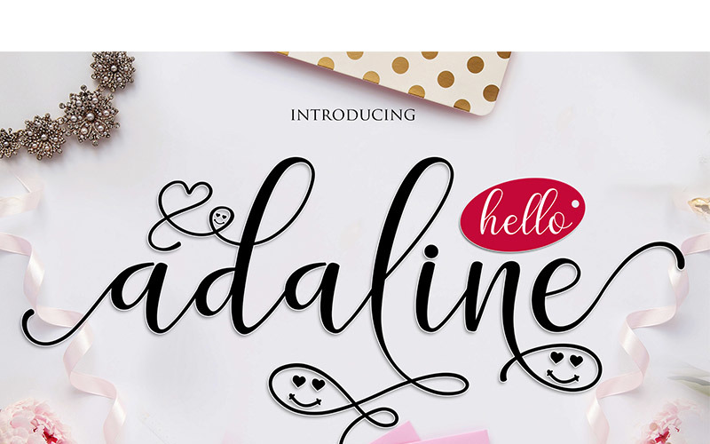 Download Шрифт "Adaline Cursive Font" / Adaline Cursive Font - Шрифт на тему графика font script typography writing letters callygraphy