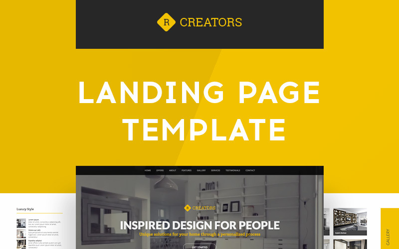 Créateurs | Modèle de page de destination responsive