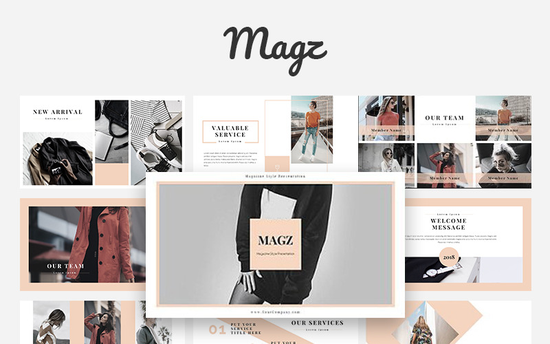 Magz Lookbook PowerPoint-Vorlage