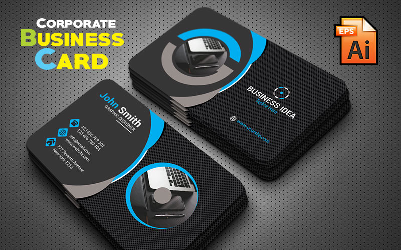 Download Фирменный стиль "Modern Business Card - Corporate Identity Template" / Modern Business Card - Corporate Identity Template - Фирменный стиль на тему графика abstract art artistic blue building computer corporate graph graphic green hi-quality id kit internet logo modern multimedia official photo play