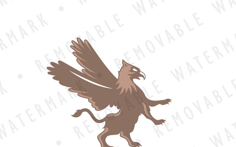 Шаблон логотипа Griffin Guardian