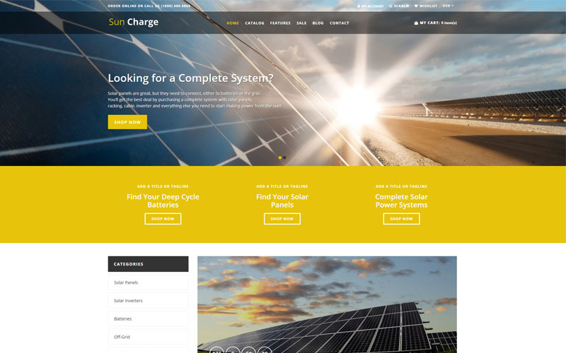 Sun Charge - Tema Industrial Multilanguage Futuristic Shopify