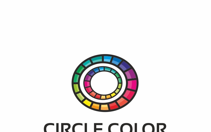 Download Шаблон логотипа "Circle Color Logo Template" / Circle Color Logo Template - Шаблон логотипа на тему графика abstract balanced business catchy circle clean color wheel colorful consulting creative design diamond elegant esphere eye candy geometric grayscale happy