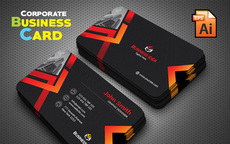 Entwerfen Sie eine einzigartige Visitenkarte - Corporate Identity-Vorlage