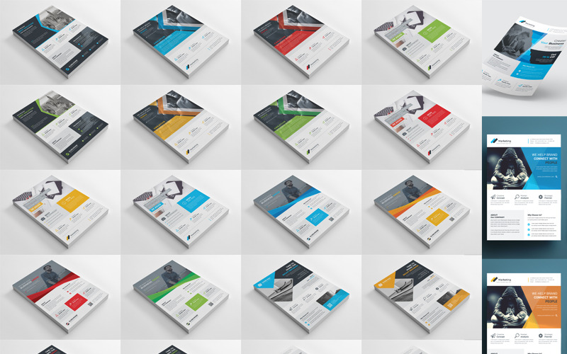 Download Бандл печатных дизайнов / Print Ready - - Corporate Identity Template - Фирменный стиль на тему графика print ready bundle printing all in one mega flyer postcard bifold brochure trifold giftcard resume presentation folder corporate bifold creative