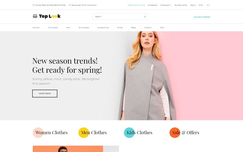 Top Look - Mode & Schönheit Kreative OpenCart Vorlage