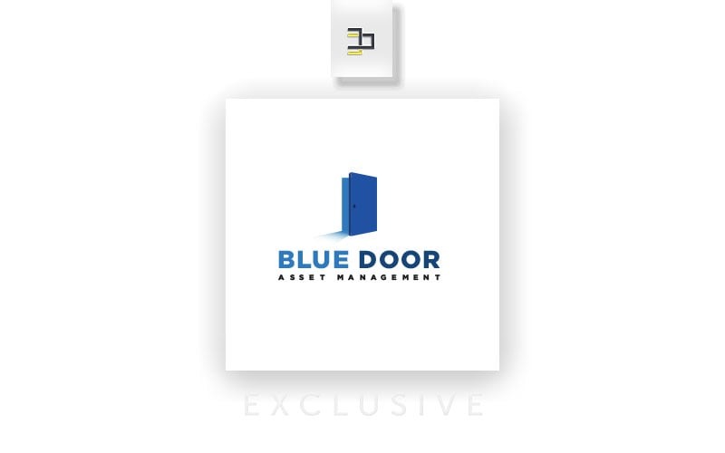 Download Шаблон логотипа "Blue Door" / Blue Door - Шаблон логотипа на тему графика blue,door,modern,business,graphic,3d,general