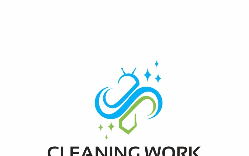 Download Шаблон логотипа "Cleaning Logo Template" / Cleaning Logo Template - Шаблон логотипа на тему графика app apps bee cell brand branding business clean collaboration communication corporate creative design energy group hexagonal honey identity intelligence logo