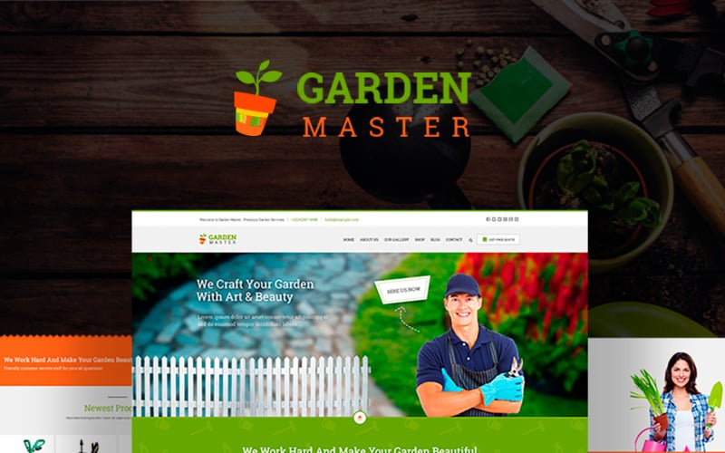 Garden Master - Modèle de site Web de jardinage