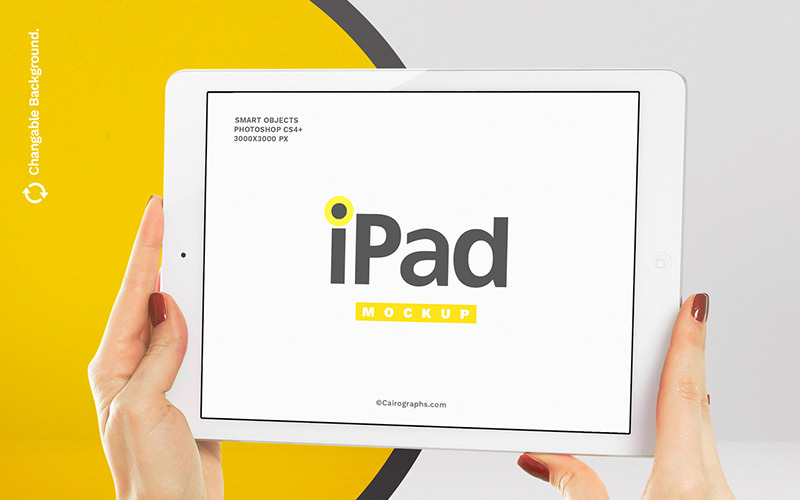 Modelos de produtos para iPads