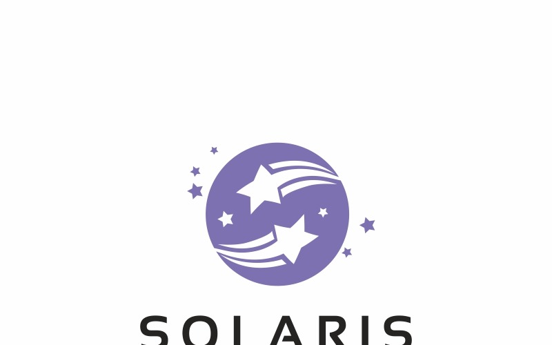 Solaris S字母徽标模板