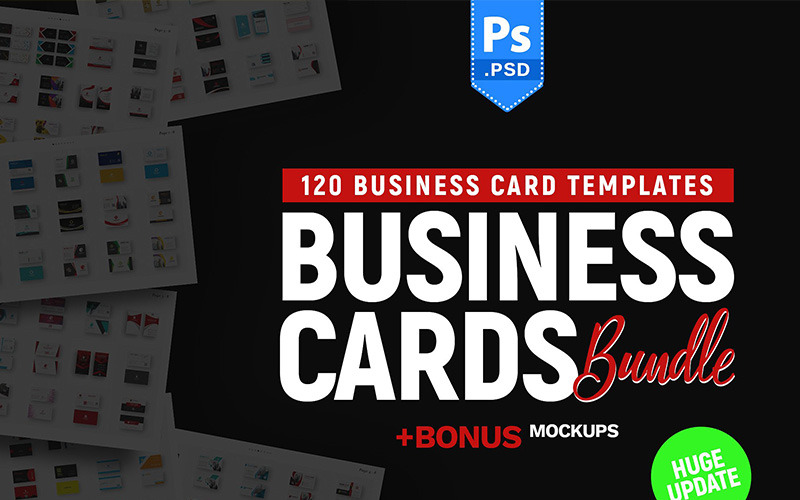 120 визитных карточек Supersaver - шаблон фирменного стиля
