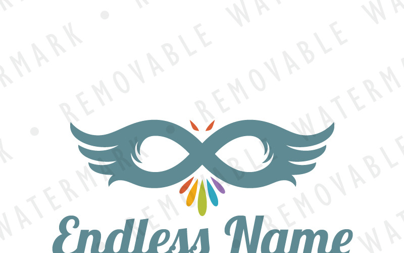 Download Шаблон логотипа "Bird of Infinity Logo Template" / Bird of Infinity Logo Template - Шаблон логотипа на тему графика eagle,bird,owl,wings,falcon,hawk,loop,infinity,event,phoenix,carnival,logo,design,template,theater,art,travel,airlines,endless,delivery