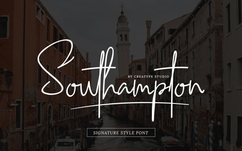 Carattere stile firma Southampton