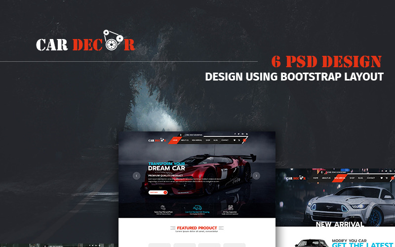 CarDecor-Mehrzweck-E-Commerce-PSD-Vorlage