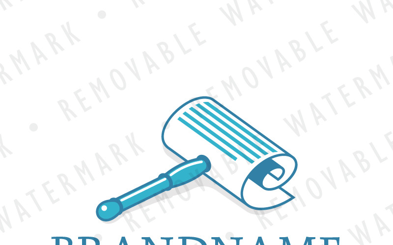 Download Шаблон логотипа "Document Gavel Logo Template" / Document Gavel Logo Template - Шаблон логотипа на тему графика hammer,paper,document,office,law,judge,auction,court,roll,file,auctioneer,attorney,information,gavel,logo,design,template,trading,publishing,consulting