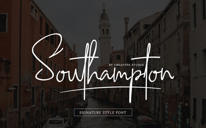 Fonte de estilo de assinatura de Southampton