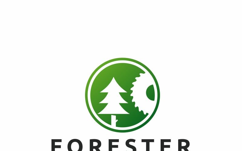 Download Шаблон логотипа "Forester Logo Template" / Forester Logo Template - Шаблон логотипа на тему графика adventures design horn logo mountain botany branch care casuarina creative eco ecology forest fresh fruit green grow growth insurance investment
