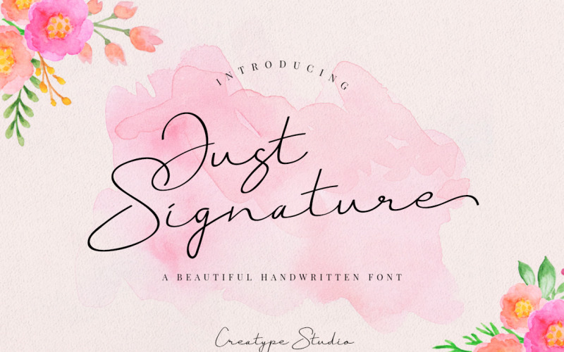 Download Шрифт "Just Signature Cursive Font" / Just Signature Cursive Font - Шрифт на тему графика handwriting,handwritten,script,casual,natural,style,branding,stylish,feminine,girly,elegant,fashionable,writing,written,sign,business,brand,photography,design,modern