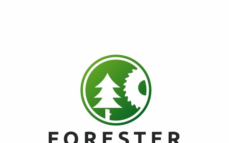 Шаблон логотипа Forester