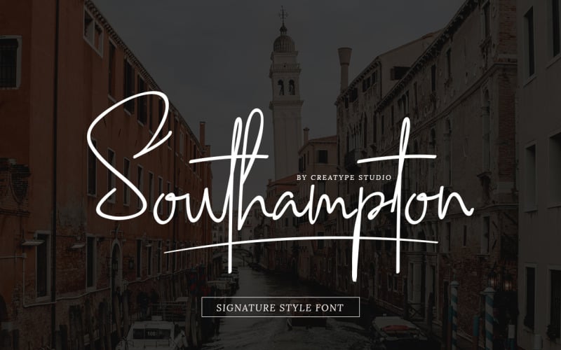 Southampton Signature Style Font